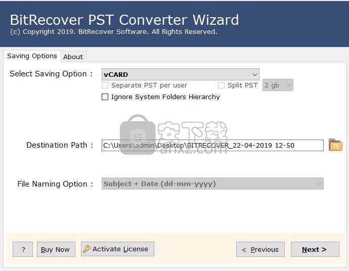 PST Contacts Wizard(PST Contacts文件转换工具)