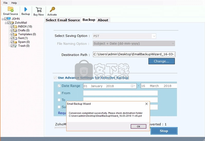 Zoho Mail Converter Wizard(Zoho电子邮件转换器)