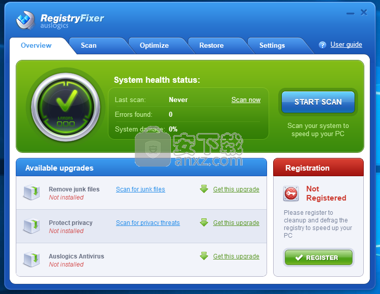 Auslogics RegistryFixer(注册表修复工具)