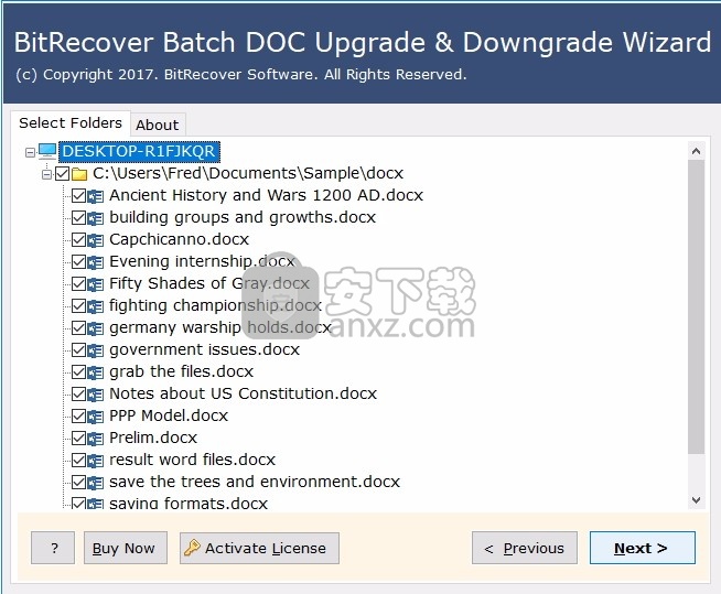 DOC Upgrade and Downgrade Wizard(DOC文件升降级)