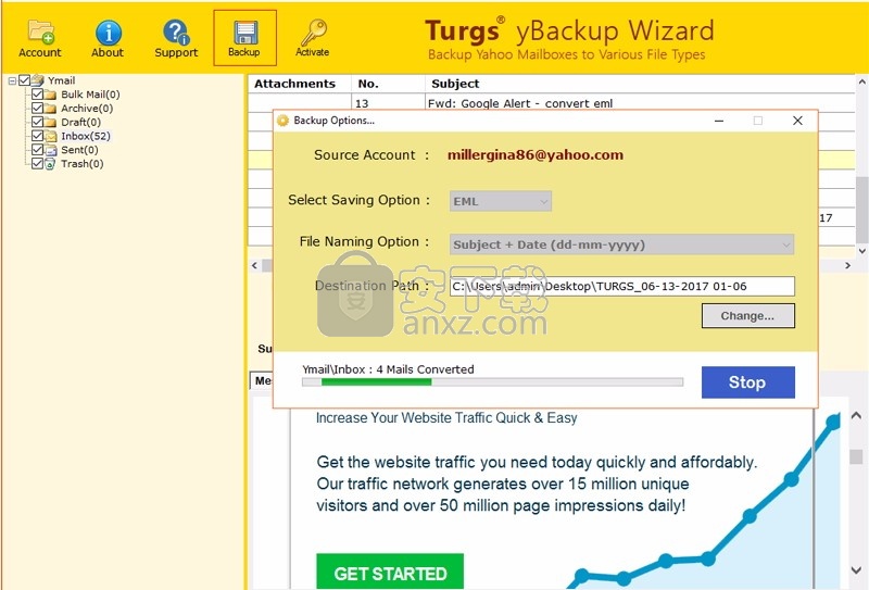Yahoo Converter Wizard(Yahoo文件转换器)