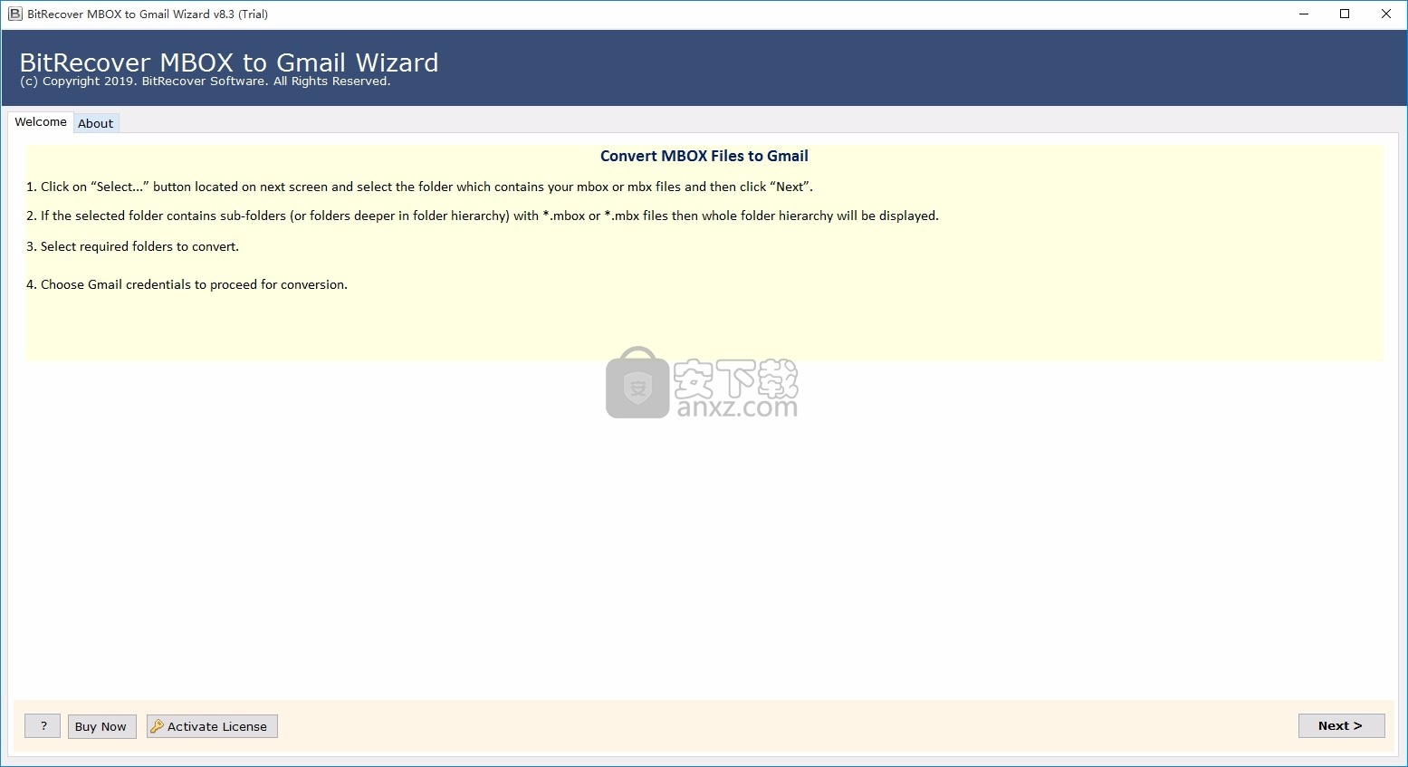 MBOX to Gmail Wizard(MBOX转Gmail)