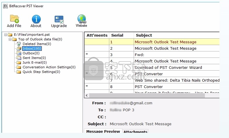 Free PST Viewer(多功能PST文件查看器)