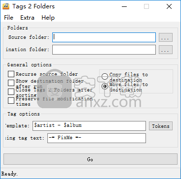 Tags 2 Folders(音乐文件管理工具)