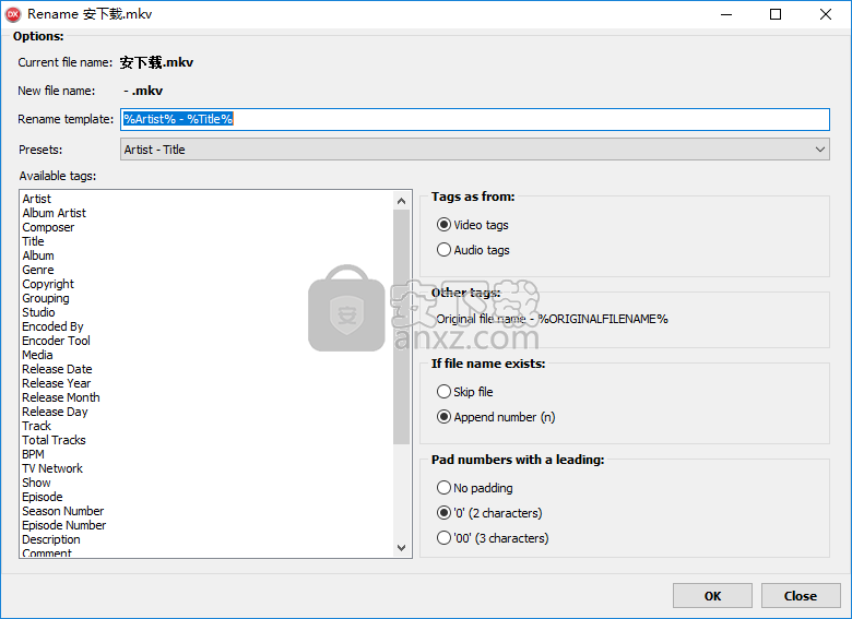 MKV Tag Editor(mkv标签编辑器)