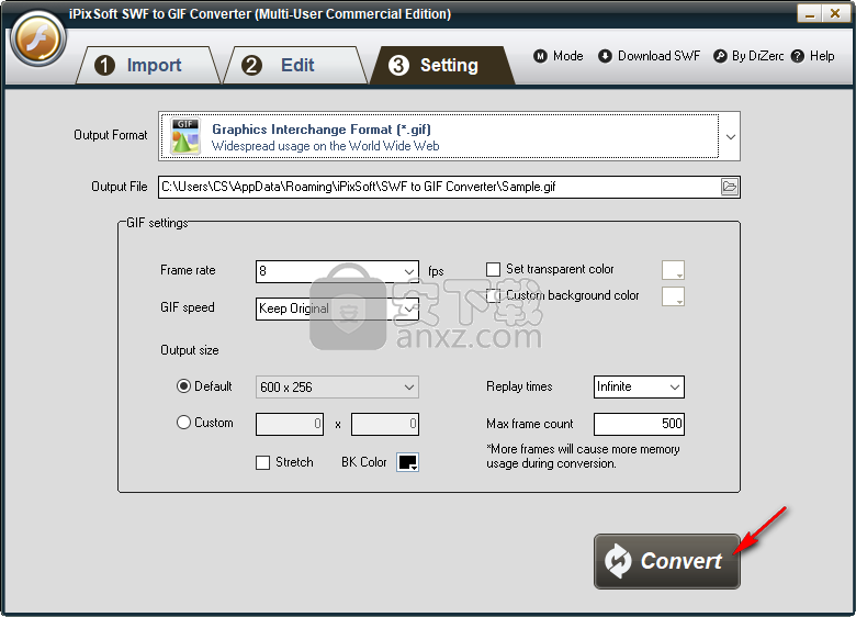 iPixSoft SWF to GIF Converter(swf转gif软件)