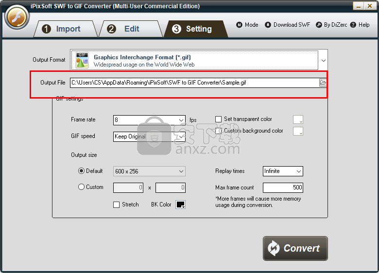 iPixSoft SWF to GIF Converter(swf转gif软件)