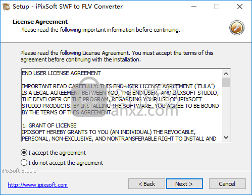 iPixSoft SWF to FLV Converter(swf转flv格式换器)