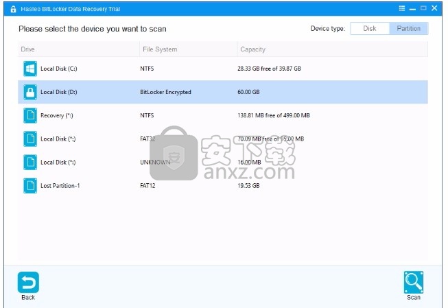 Hasleo BitLocker Data Recovery(BitLocker数据恢复软件)