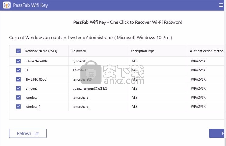 PassFab Wifi Key(Wi-Fi密码恢复工具)