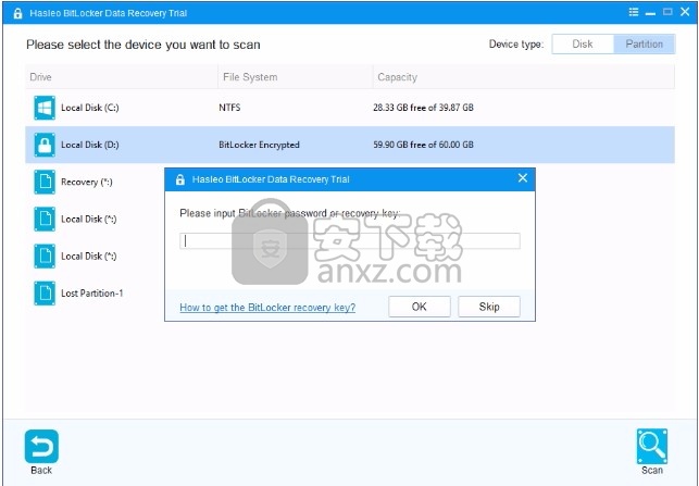 Hasleo BitLocker Data Recovery(BitLocker数据恢复软件)