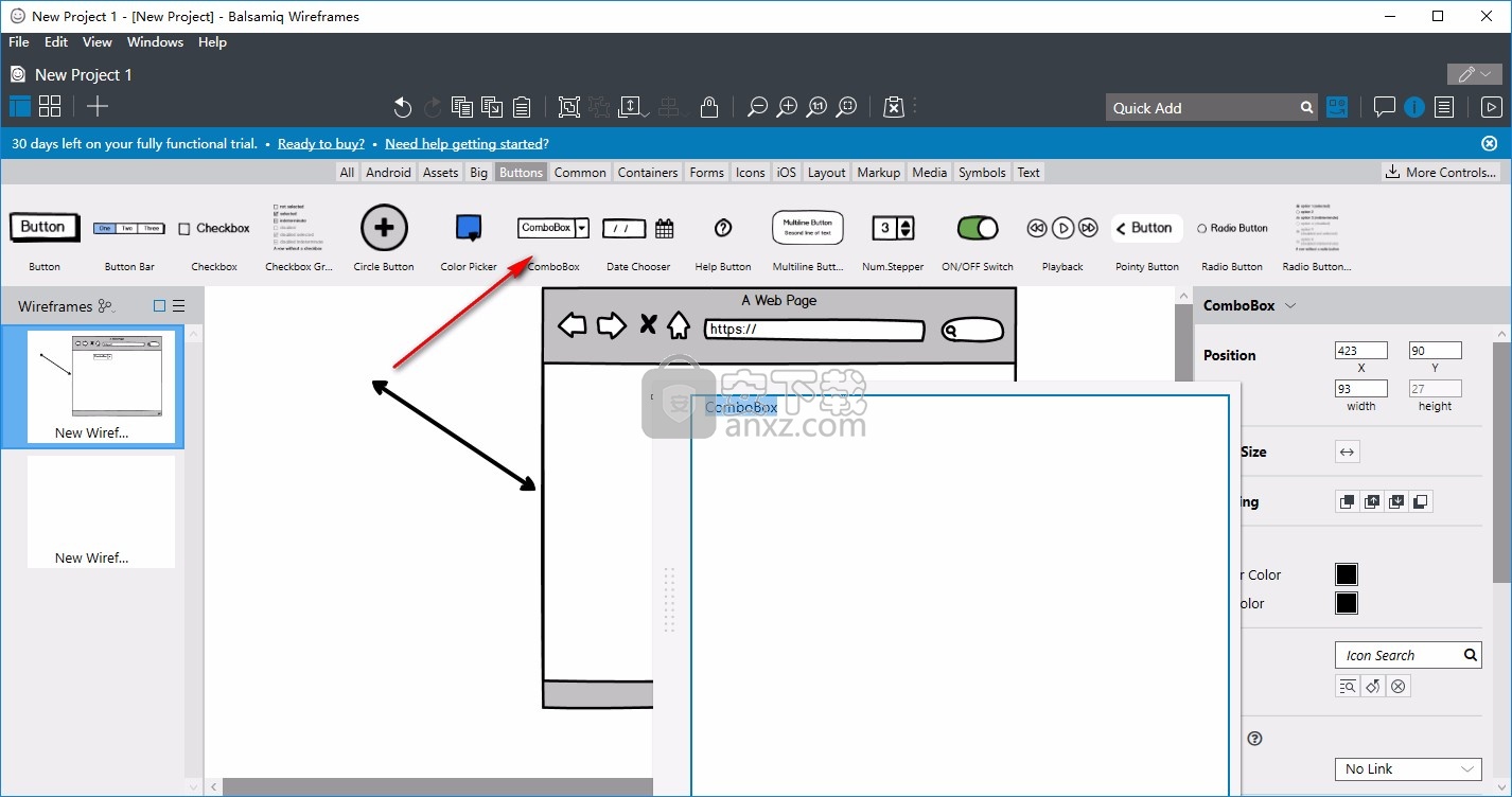 线框图软件(Balsamiq Wireframes)