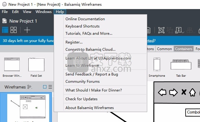 线框图软件(Balsamiq Wireframes)