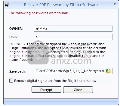 Recover PDF Password(PDF密码恢复工具)