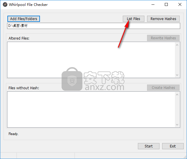 Whirlpool File Checker(文件哈希存储检查器)