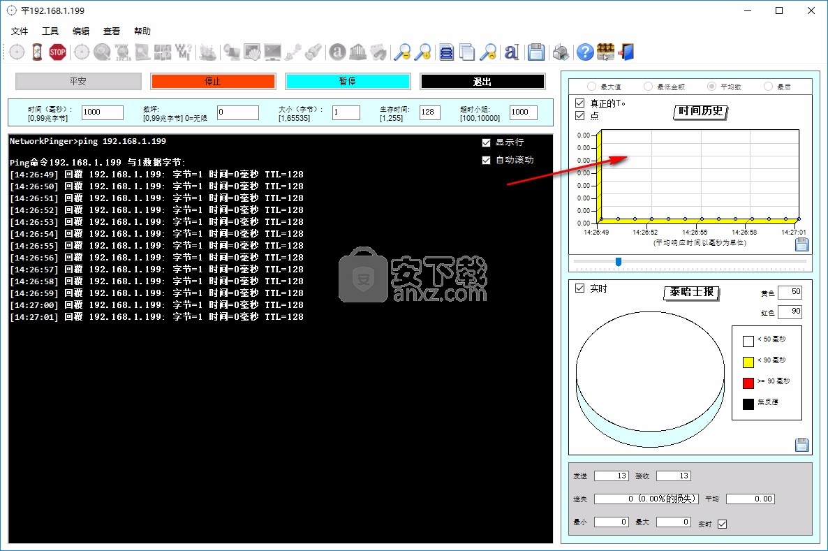 Network Pinger(ping查看监控软件)