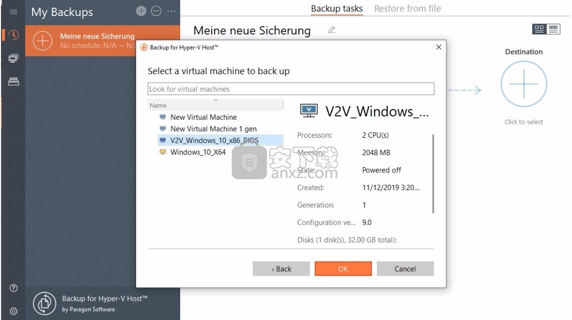 Backup for Hyper-V Host(Hyper-V数据备份与恢复工具)