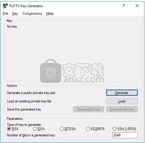 PuTTYGen(密钥生成工具)
