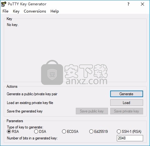 PuTTYGen(密钥生成工具)