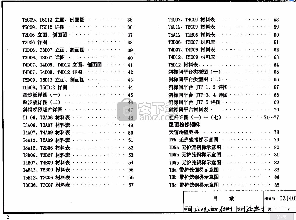 02j401钢梯图集PDF