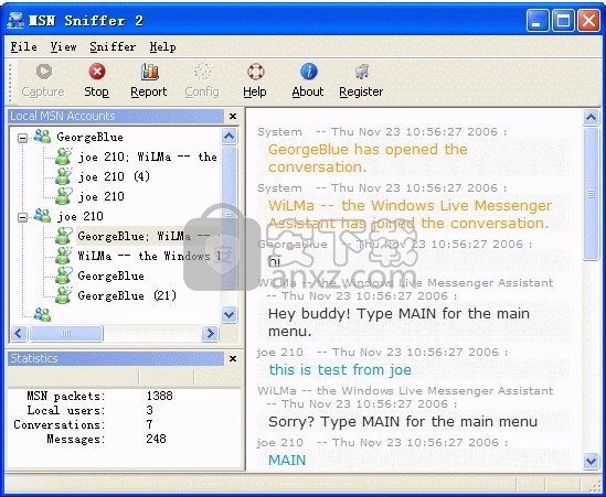 MSN Sniffer 2(MSN聊天监控工具)