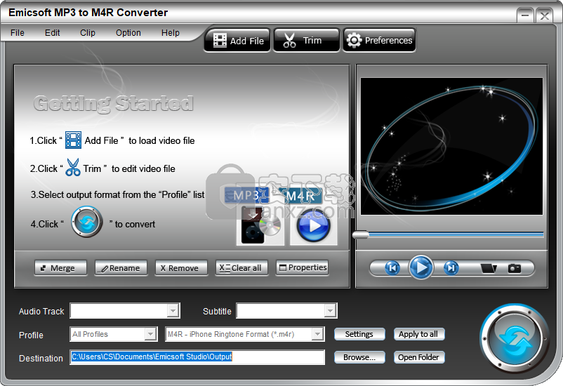 Emicsoft MP3 to M4R Converter(mp3转m4r转换器)