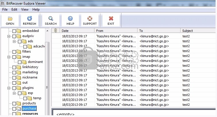 Eudora Viewer(Eudora MBX邮件查看工具)