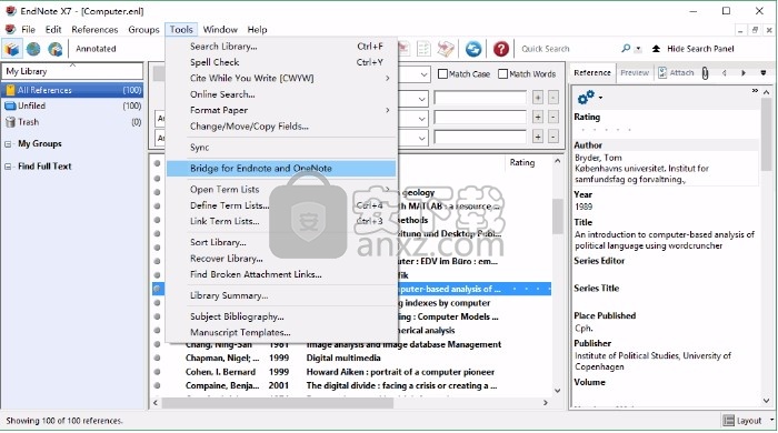 Bridge for EndNote and OneNote(文档编辑链接创建)