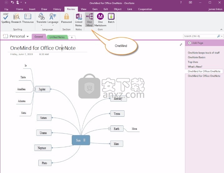 OneMind for OneNote(思维一图插件)