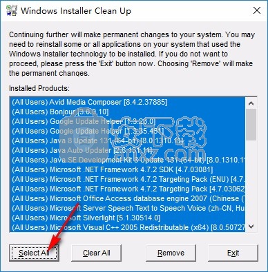 MSI清理工具(Windows Install Clean Up)