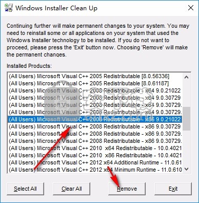 MSI清理工具(Windows Install Clean Up)