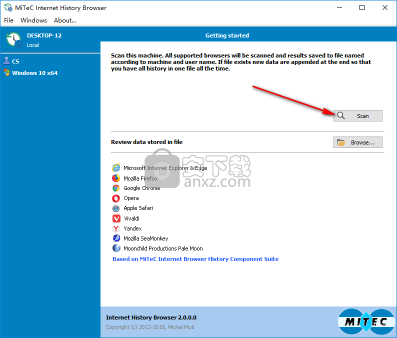 MiTeC Internet History Browser(浏览器访问历史查看工具)