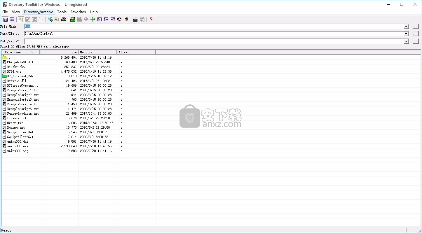 Directory Toolkit(多用途文件属性比较工具)