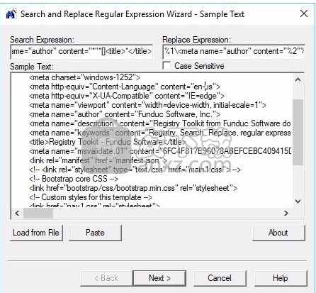 Search and Replace Regular Expression(正则表达式工具)