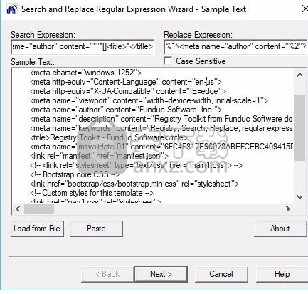 Search and Replace Regular Expression(正则表达式工具)