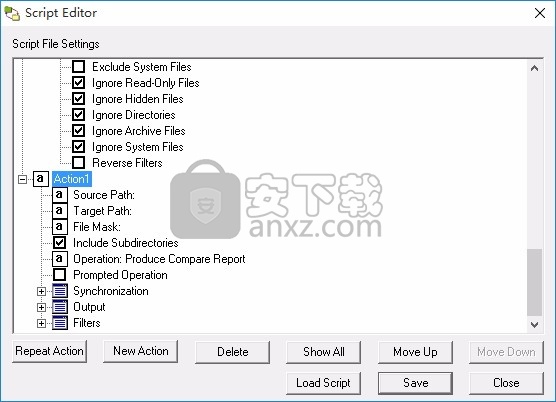 Folder Synchronize Script Editor(文件夹同步脚本编辑器)