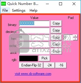 Quick Number Base Converter(快速数字基础转换器)