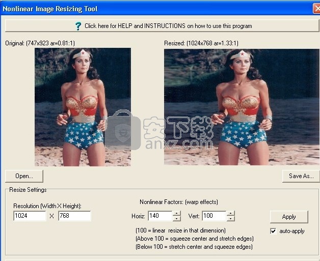 Nonlinear Image Resize Tool(非线性图像大小调整)