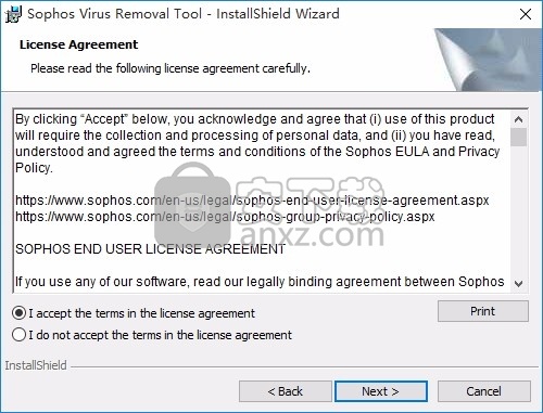 Sophos Virus Removal Tool(Sophos病毒清除工具)