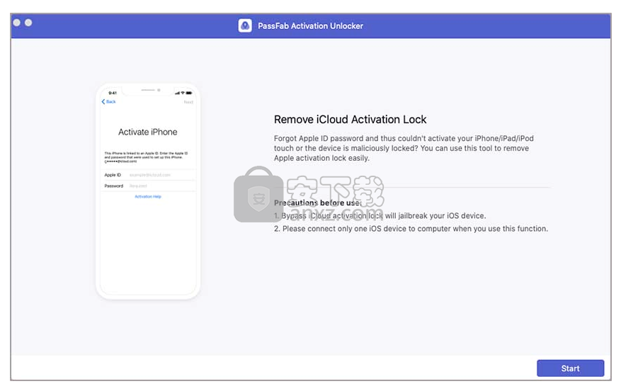 PassFab Activation Unlocker(苹果激活锁解锁软件)