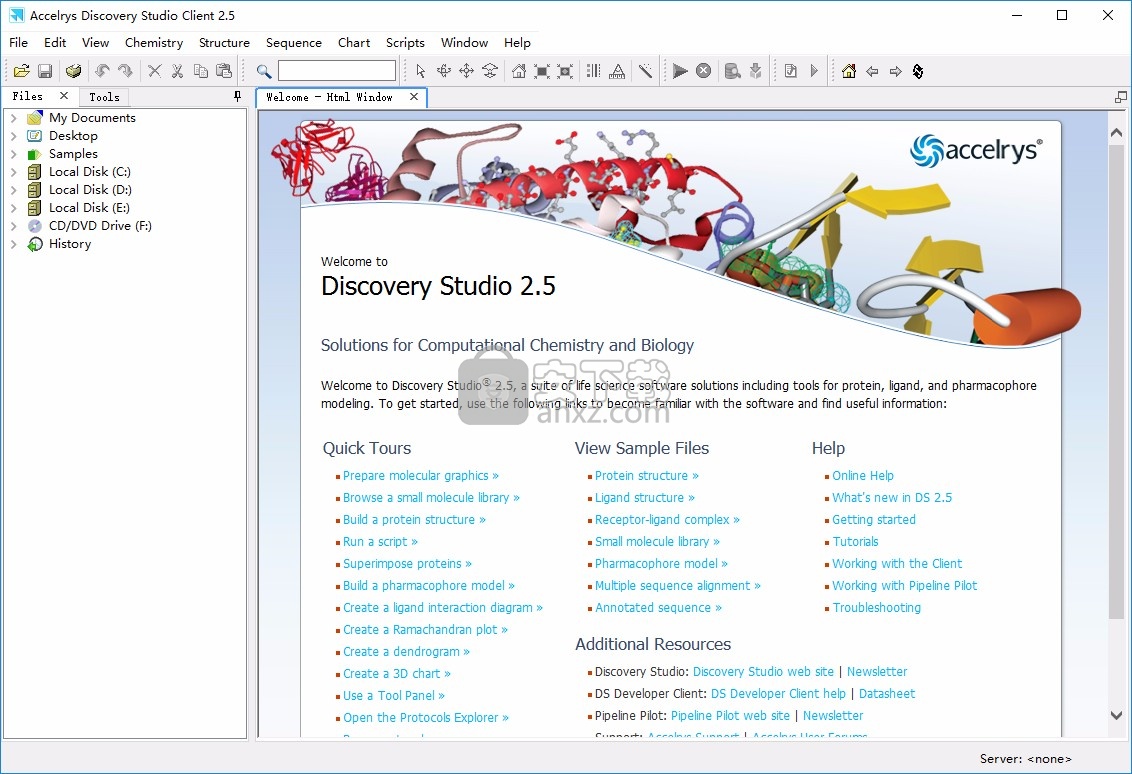 discovery studio 2.5(生物分析软件)