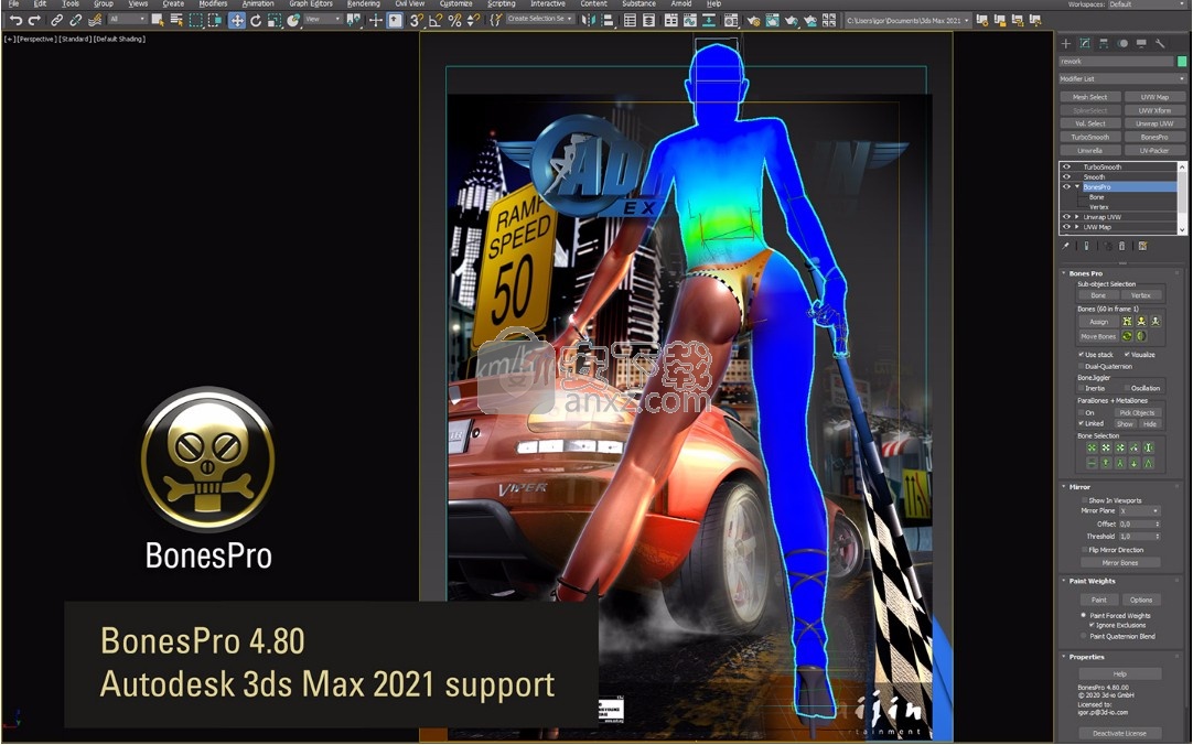 bones pro(3d max骨骼蒙皮插件)