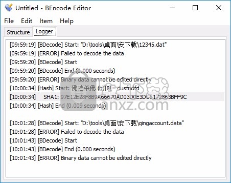 bencode editor(.torrent文件编辑)