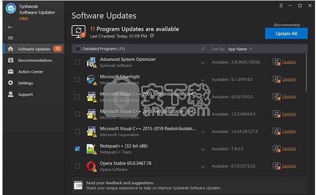 Systweak Software Updater(Systweak软件更新程序)