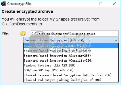 CrococryptFile(多功能文件加密工具)