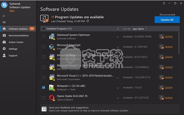 Systweak Software Updater(Systweak软件更新程序)