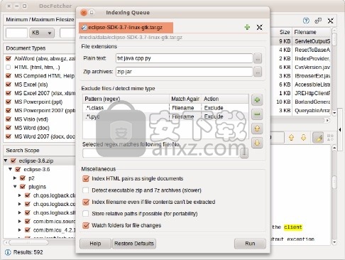 DocFetcher(文件关键词信息搜索工具)
