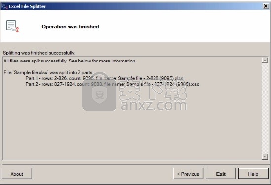 Excel File Splitter(Excel文件分割器)