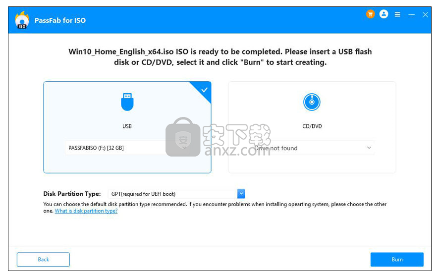 PassFab for ISO(Windows ISO刻录工具)