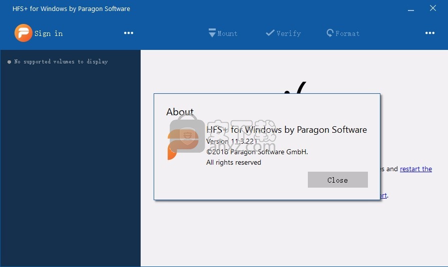 Paragon HFS + for Windows(Win10读取HFS+文件系统)